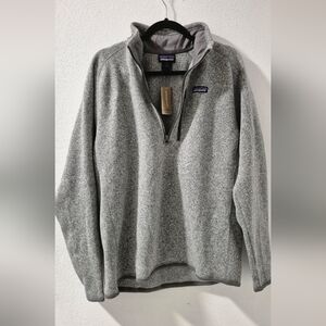 Patagonia Men's Zip-Up Sweater in Heather Gray